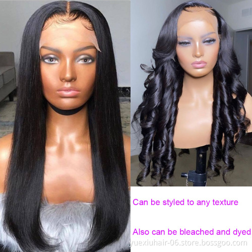 Cuticle Aligned Ultra Pre Plucked Glueless 13*4 5x5 HD Transparent Frontal Virgin Raw Indian Hair Wigs Thin HD Lace Wig